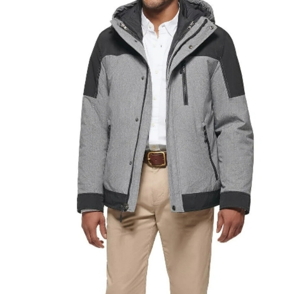 NWT Mens Small Club Room Black and Gray Performance Jacket